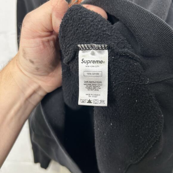 Supreme Toy Uzi Hooded Sweatshirt “Black Orange” SS19 - Picture 11 of 12